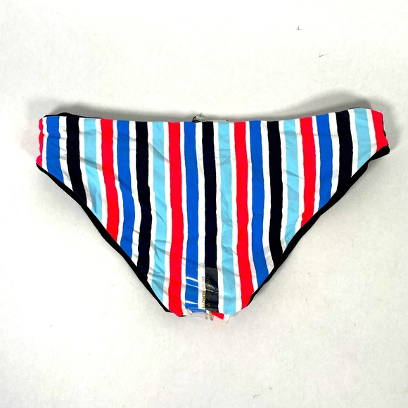 Maaji ReversibleSwim Bottoms Size Extra Large Black Blue Pink White - Picture 2 of 5